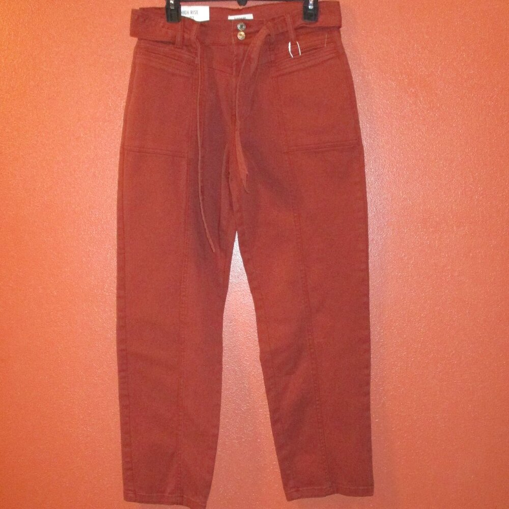 Kensie High Rise Jeans NEW Woman 4/27 Red Pockets Travel Vaction Outdoor Jeans